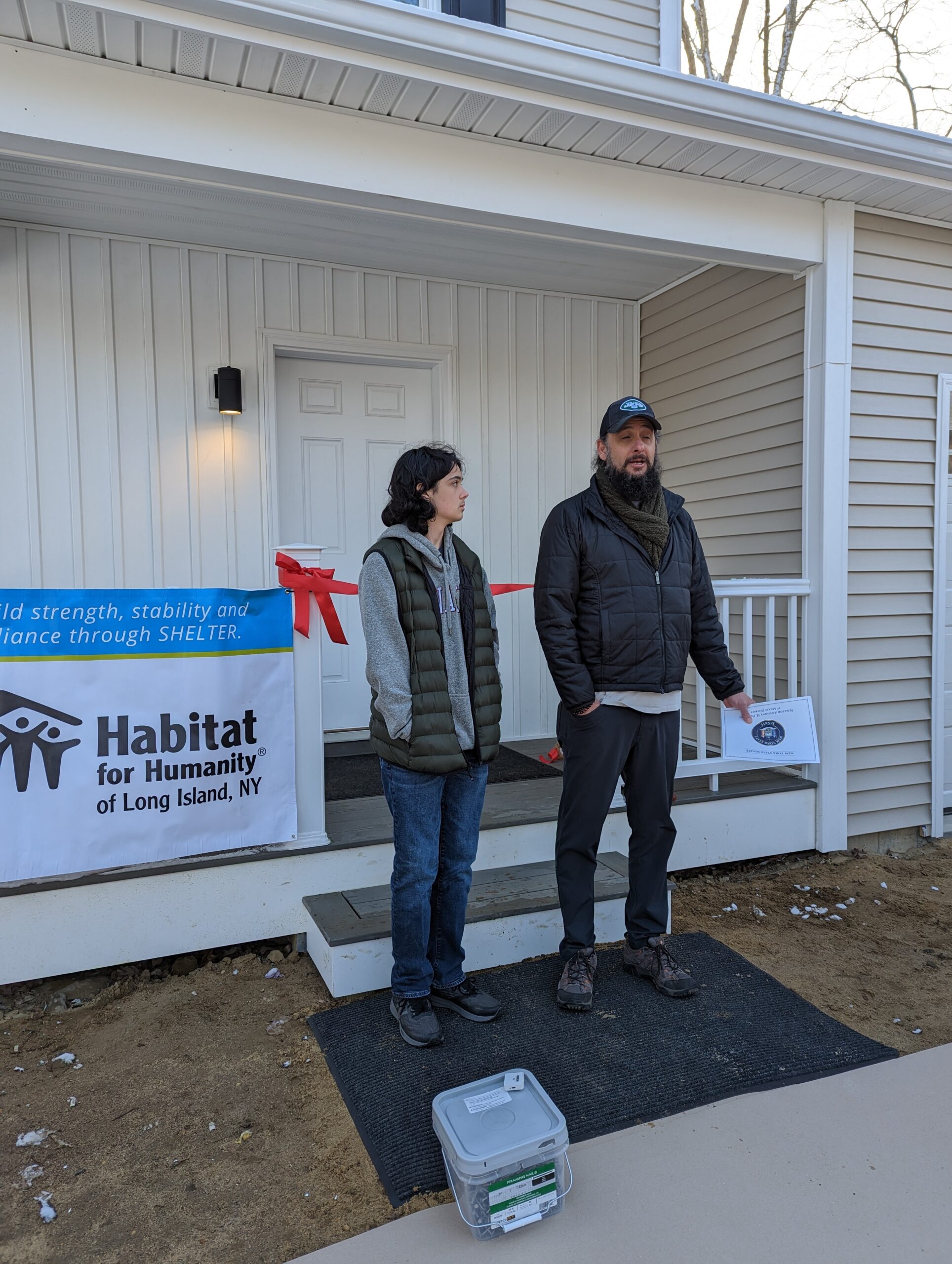 Habitat dedicates new East Hampton home for veteran and son (Long